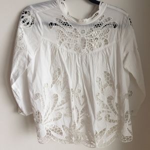 Anthropologie Harlyn Mock-Neck Top